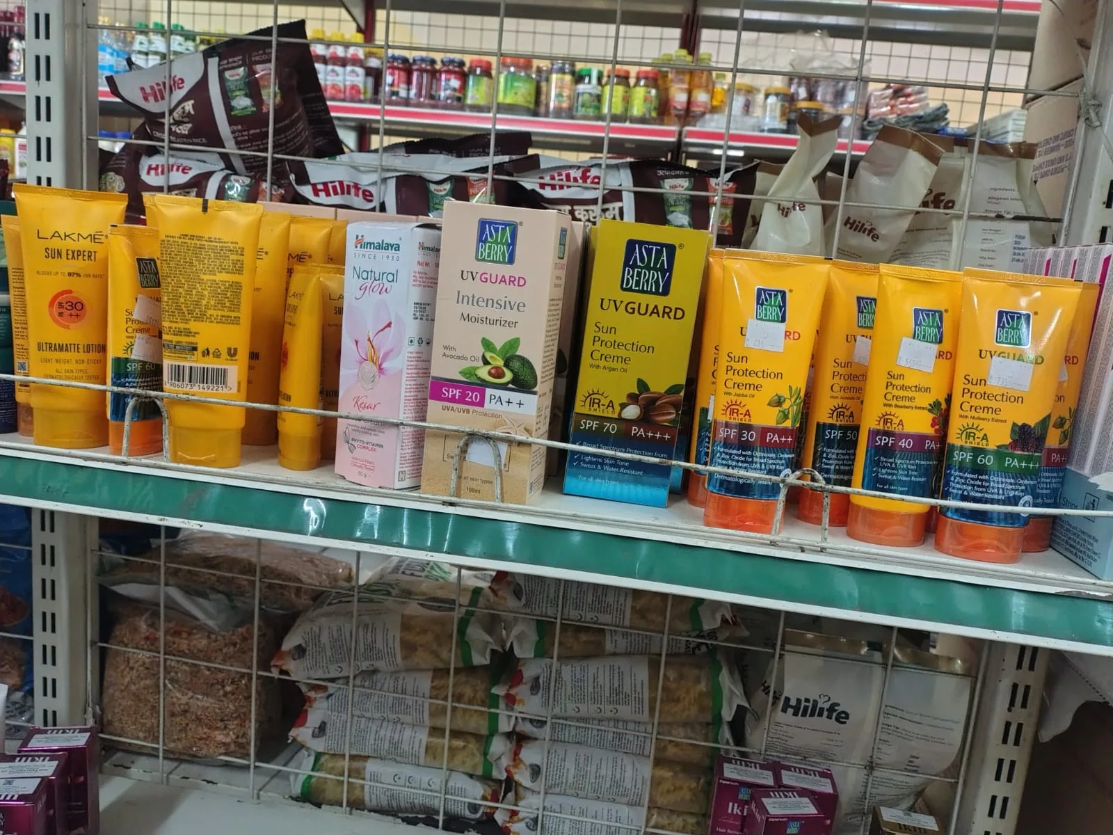 Creams and personal care items